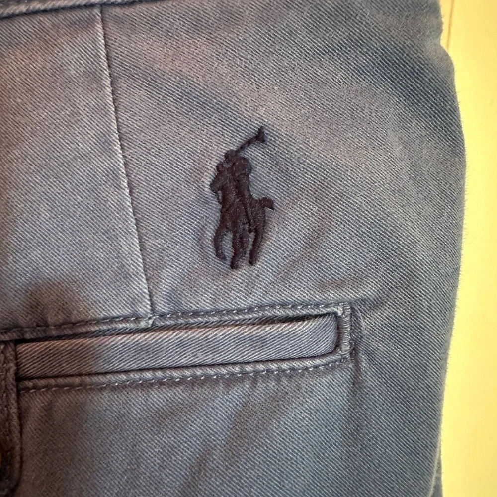 Polo Ralph Lauren Indigo Blu Polo Chino Stretch Straight Fit Mens Pants Sz 38x32